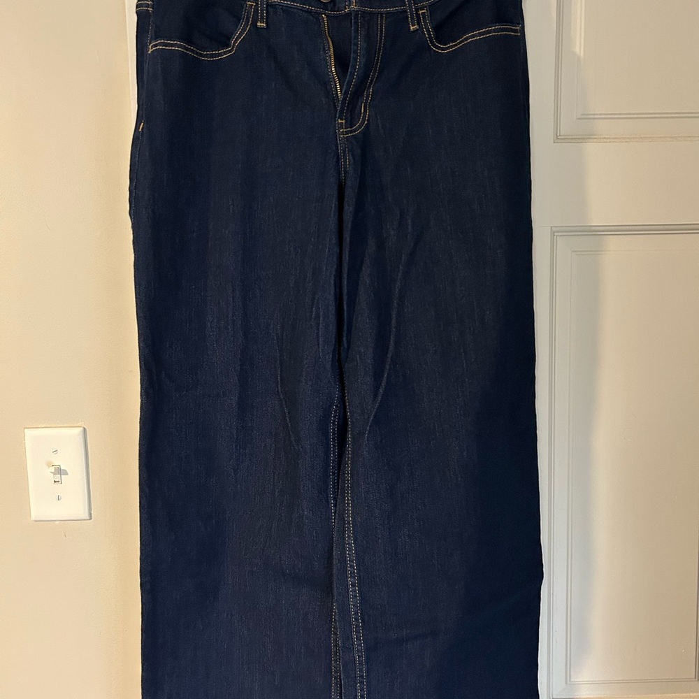 Old Navy Dark Indigo Wide Leg Jeans